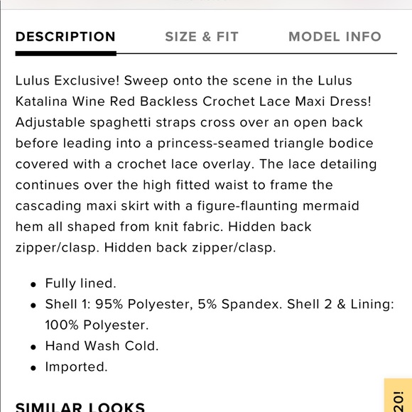 *NWT* Lulu’s Katalina wine red floor length dress - Picture 4 of 5